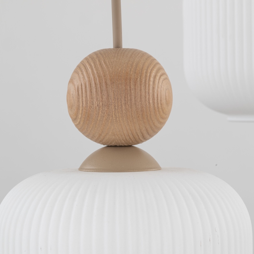 Lampadario a cavo BALLO 3xE14/10W/230V beige