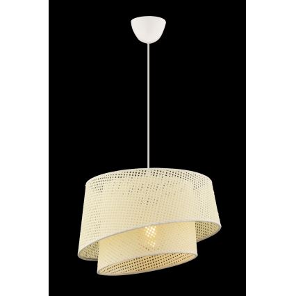 Lampadario a cavo BARETTE 1xE27/60W/230V crema