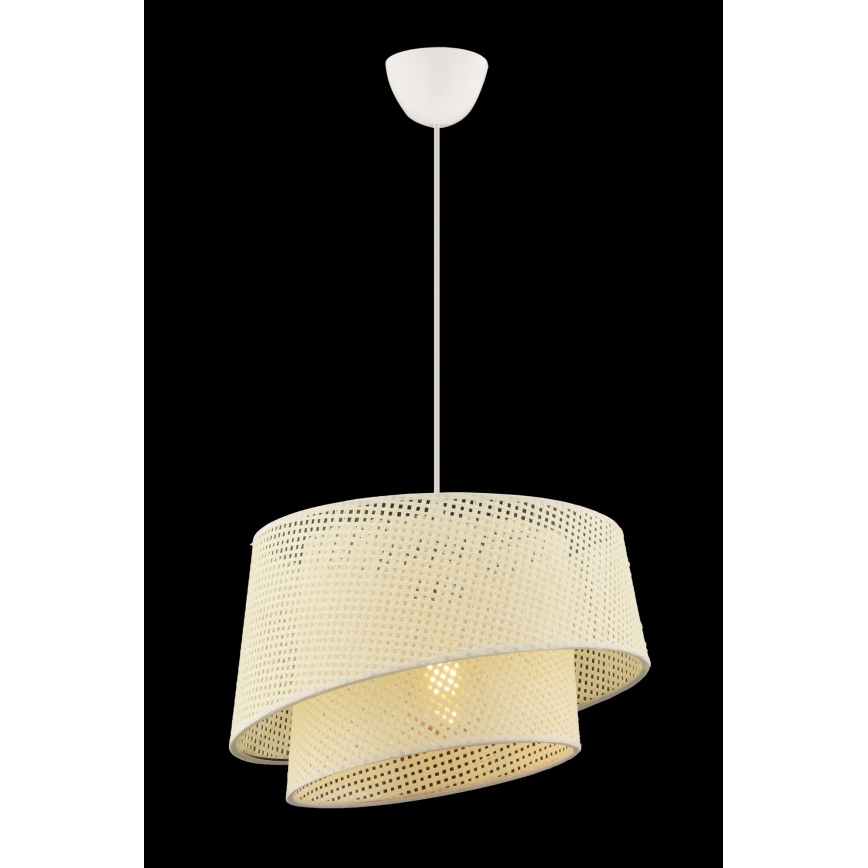 Lampadario a cavo BARETTE 1xE27/60W/230V crema