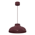 Lampadario a cavo BASCA 1xE27/15W/230V bordeaux
