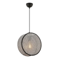 Lampadario a cavo BIG DRUM 1xE27/60W/230V grigio/nero