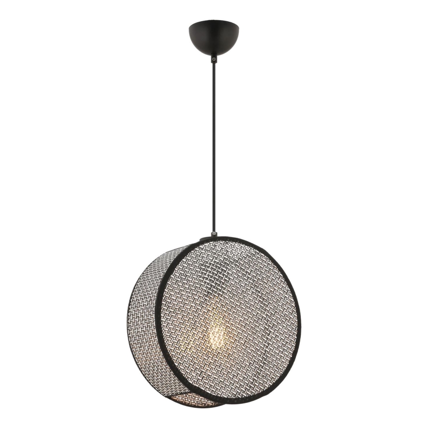 Lampadario a cavo BIG DRUM 1xE27/60W/230V grigio/nero