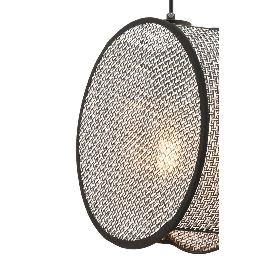 Lampadario a cavo BIG DRUM 1xE27/60W/230V grigio/nero