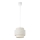 Lampadario a cavo BOHO 1xE27/60W/230V Ø 20 cm bianco