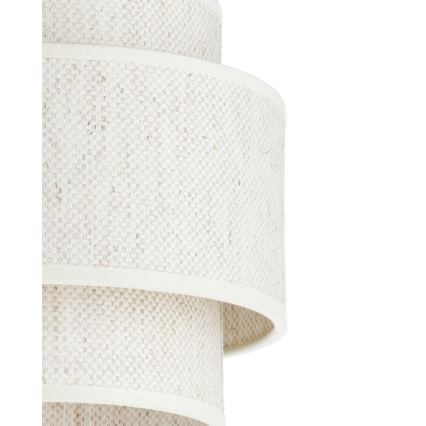 Lampadario a cavo BOHO 1xE27/60W/230V Ø 20 cm bianco