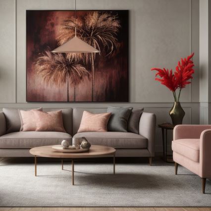 Lampadario a cavo CAPITAL 1xGX53/15W/230V Ø 60 cm oro rosa