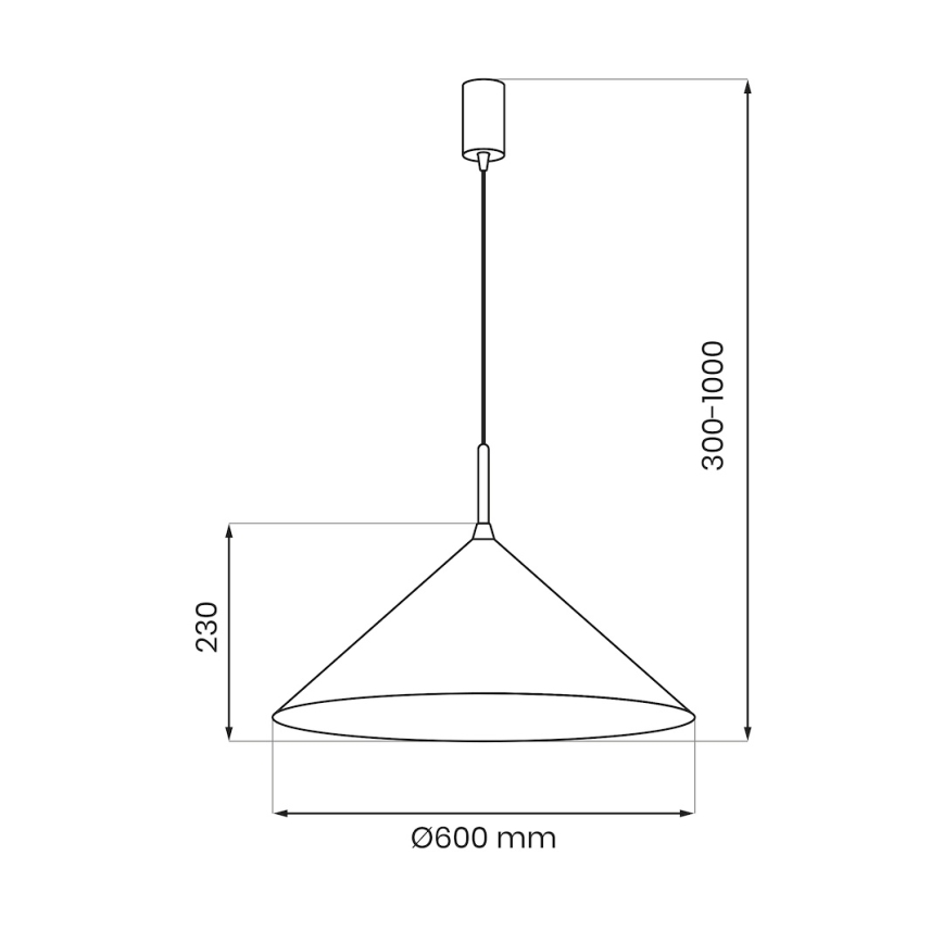 Lampadario a cavo CAPITAL 1xGX53/15W/230V Ø 60 cm oro rosa