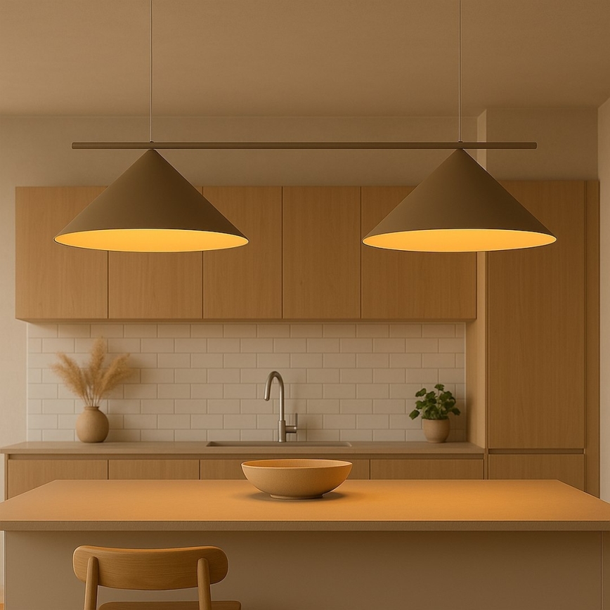 Lampadario a cavo CAPITAL 2xGX53/15W/230V taupe