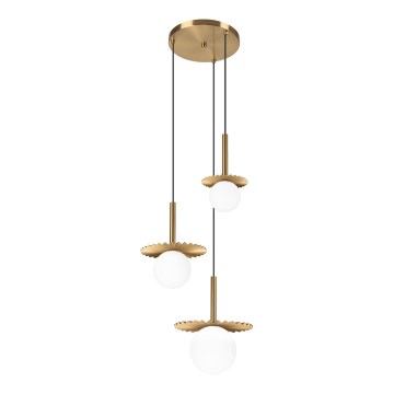 Lampadario a cavo CHITA 3xG9/5W/230V oro
