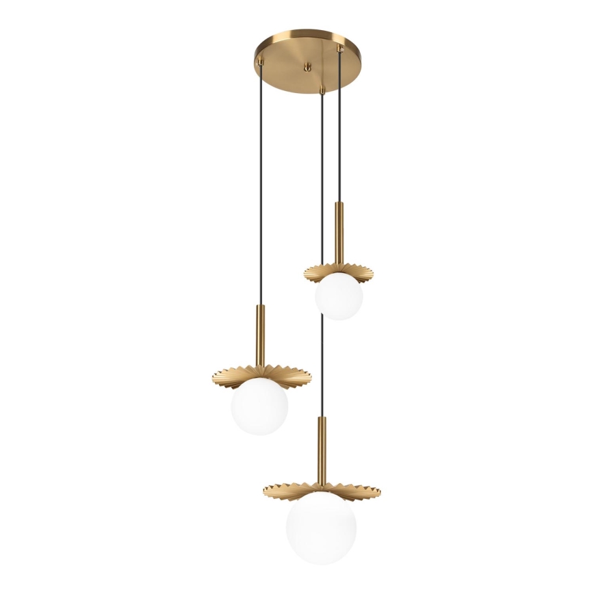Lampadario a cavo CHITA 3xG9/5W/230V oro