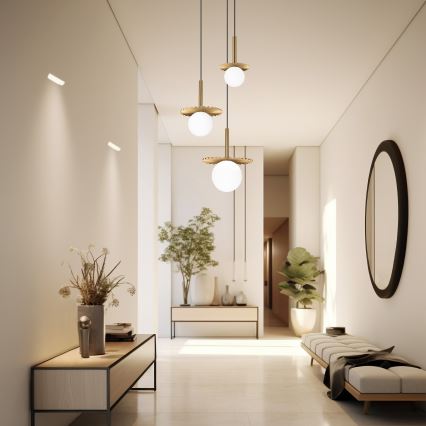 Lampadario a cavo CHITA 3xG9/5W/230V oro