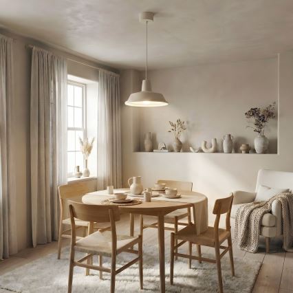 Lampadario a cavo CLASS 1xE27/15W/230V beige