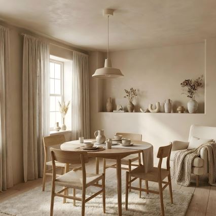 Lampadario a cavo CLASS 1xE27/15W/230V beige