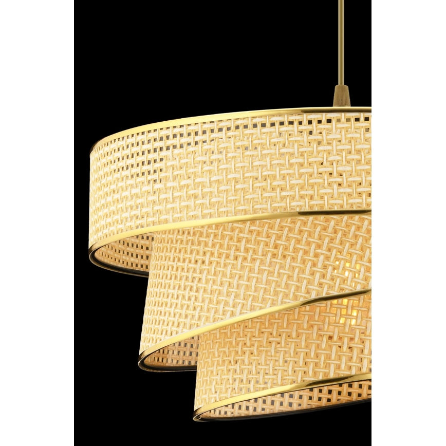 Lampadario a cavo COUPER 1xE27/60W/230V beige/oro