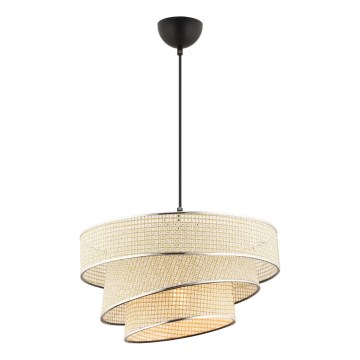 Lampadario a cavo COUPER 1xE27/60W/230V crema/cromo lucido