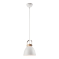 Lampadario a cavo DANIELLE 1xE27/60W/230V faggio