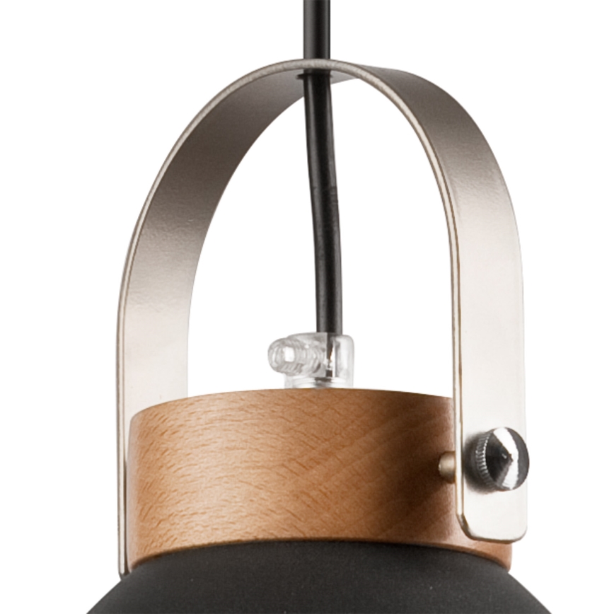 Lampadario a cavo DANIELLE 2xE27/60W/230V faggio