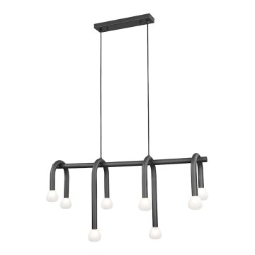 Lampadario a cavo DELORI 8xG9/28W/230V nero