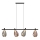 Lampadario a cavo DENSO 4xG9/5W/230V nero cromato/rame
