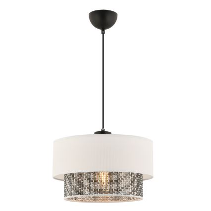 Lampadario a cavo ECHO 1xE27/60W/230V crema/grigio