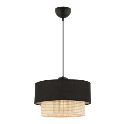 Lampadario a cavo ECHO 1xE27/60W/230V nero/crema