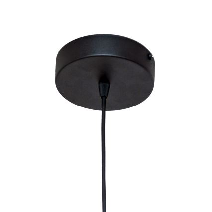 Lampadario a cavo ECLIPSE 1xE27/15W/230V nero/bianco