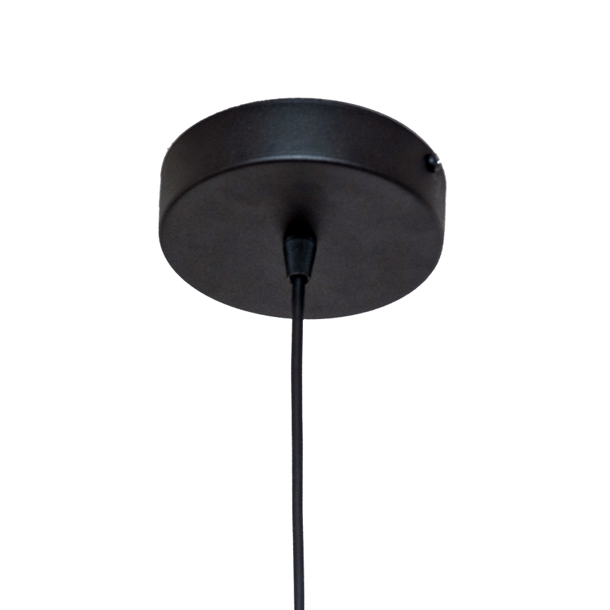 Lampadario a cavo ECLIPSE 1xE27/15W/230V nero/bianco