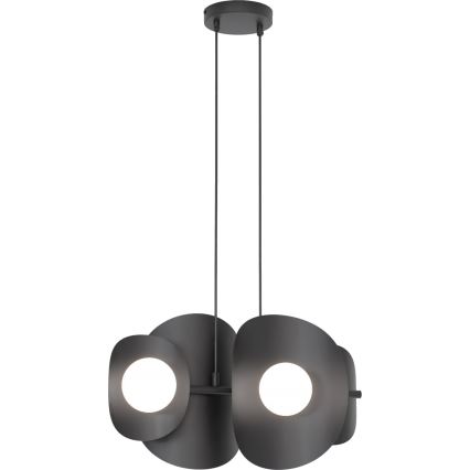 Lampadario a cavo ELEMENTI 4xG9/8W/230V nero