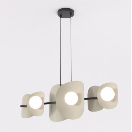 Lampadario a cavo ELEMENTI 6xG9/8W/230V beige