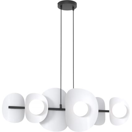 Lampadario a cavo ELEMENTI 6xG9/8W/230V grigio