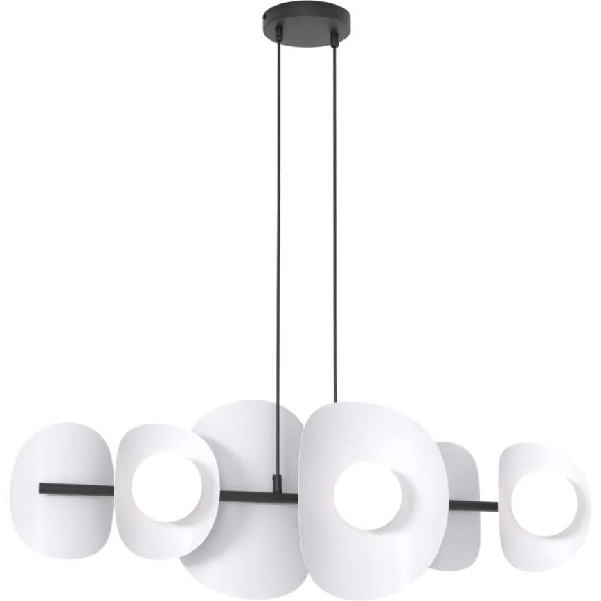 Lampadario a cavo ELEMENTI 6xG9/8W/230V grigio