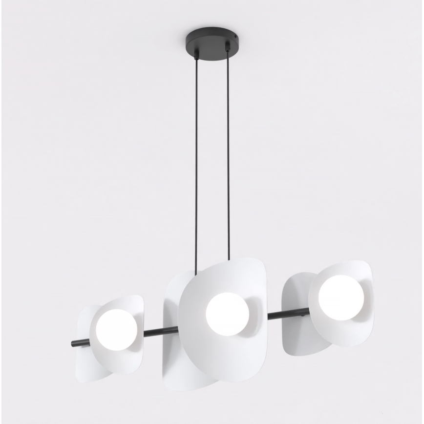 Lampadario a cavo ELEMENTI 6xG9/8W/230V grigio