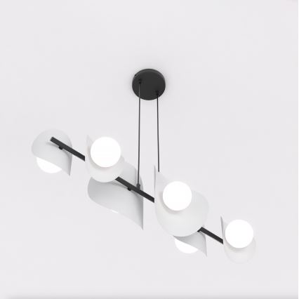 Lampadario a cavo ELEMENTI 6xG9/8W/230V grigio