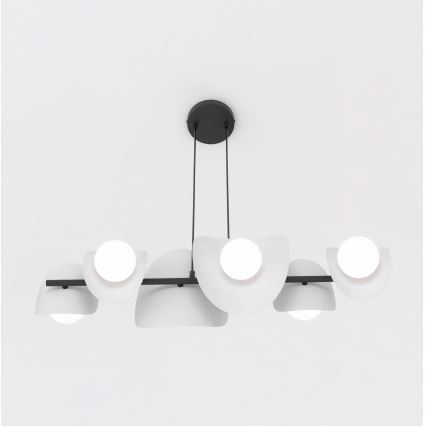 Lampadario a cavo ELEMENTI 6xG9/8W/230V grigio