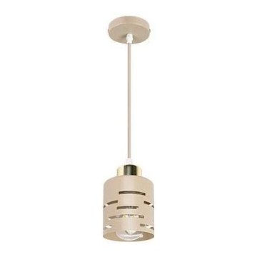 Lampadario a cavo ELEN 1xE27/35W/230V beige/oro