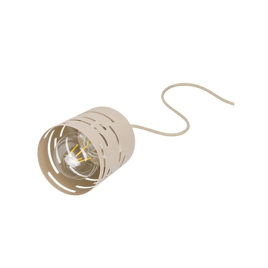 Lampadario a cavo ELEN 1xE27/35W/230V beige/oro