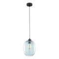 Lampadario a cavo ELIO 1xE27/15W/230V blu