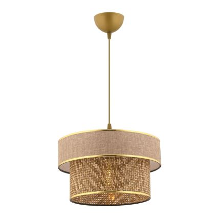 Lampadario a cavo ERO 1xE27/60W/230V marrone/oro