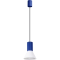 Lampadario a cavo ESTRIA 1xE14/10W/230V Ø 14 cm, blu