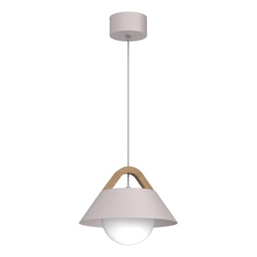 Lampadario a cavo FUNDA 1xE27/15W/230V crema