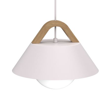 Lampadario a cavo FUNDA 1xE27/15W/230V crema