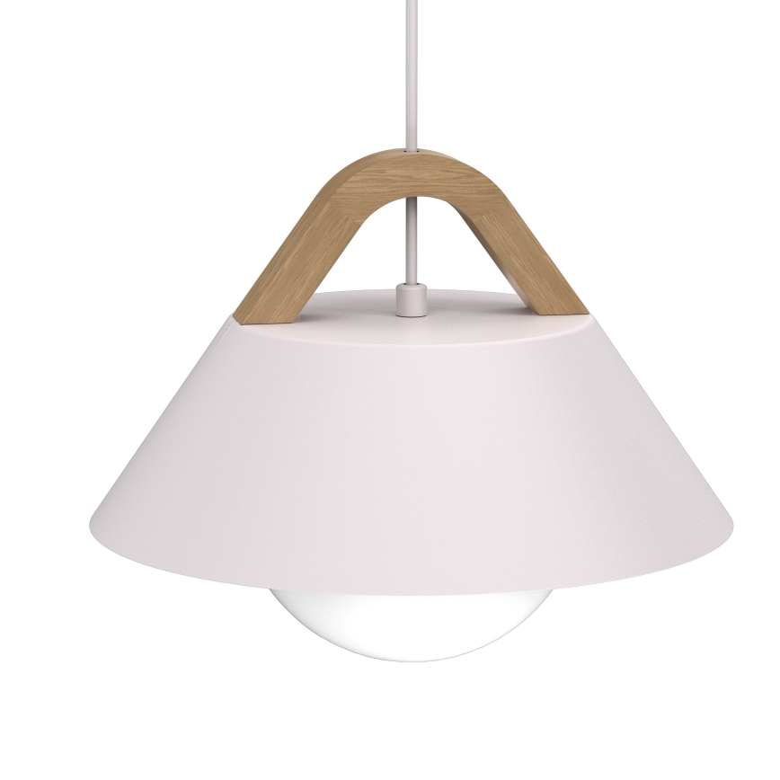 Lampadario a cavo FUNDA 1xE27/15W/230V crema