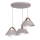 Lampadario a cavo FUNDA 3xE27/15W/230V color crema