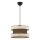 Lampadario a cavo HALO 1xE27/60W/230V marrone/crema