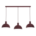 Lampadario a cavo HANDA 3xE27/15W/230V bordeaux