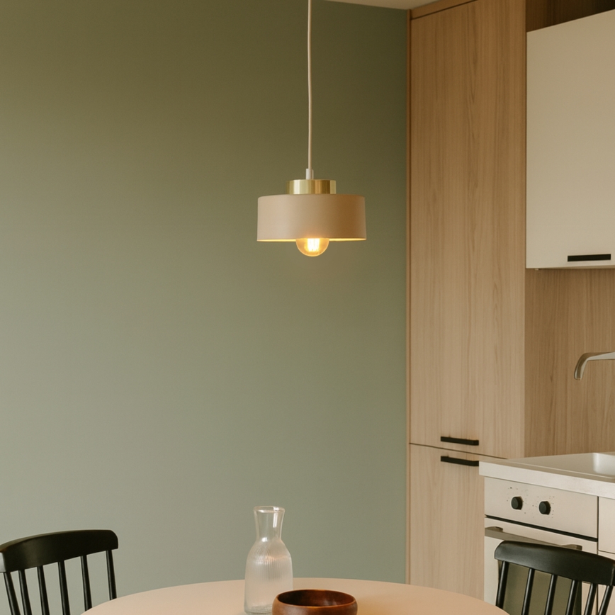 Lampadario a cavo IGNIA 1xE27/60W/230V tortora