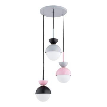 Lampadario a cavo IRSA 3xE27/15W/230V multicolore