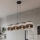 Lampadario a cavo KARBON 4xE27/15W/230V nero/grigio