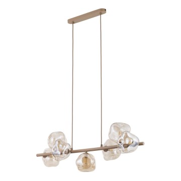Lampadario a cavo LAVA 7xG9/8W/230V beige/beige fumé