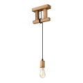 Lampadario a cavo LEON 1xE27/60W/230V faggio